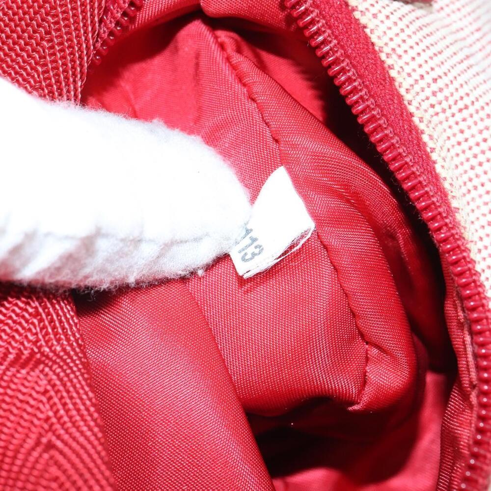 PRADA Sports Hand Bag Canvas Gray Red Auth hk3258 - Picture 12 of 16